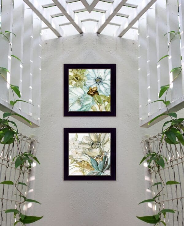 Set Of Two Sea Glass 3 Black Framed Print Wall Art - Image 5