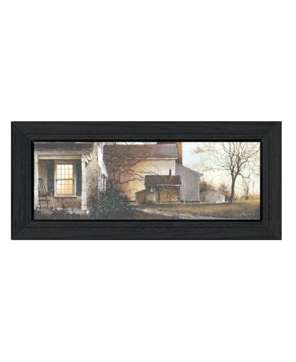 Approaching Dusk Black Framed Print Wall Art