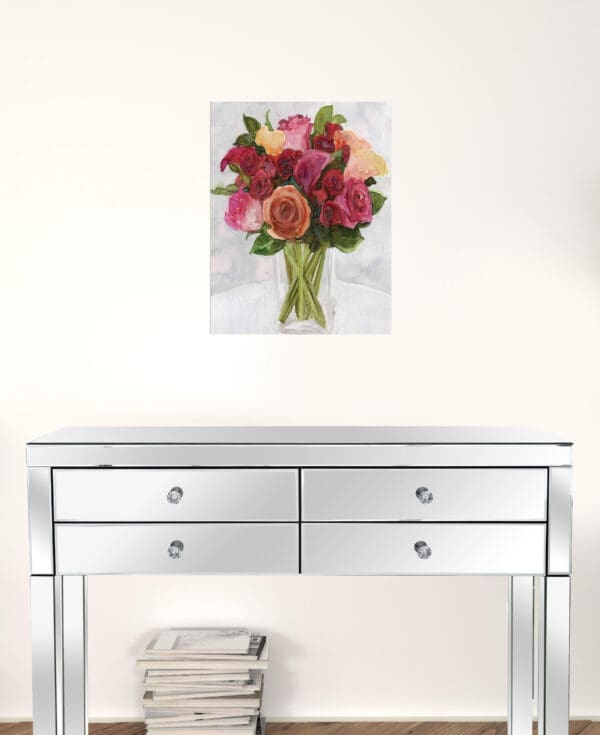 Vases With Flowers II 1 White Framed Print Wall Art - Image 6