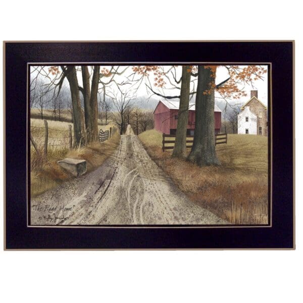 The Road Home Black Framed Print Wall Art - Image 2