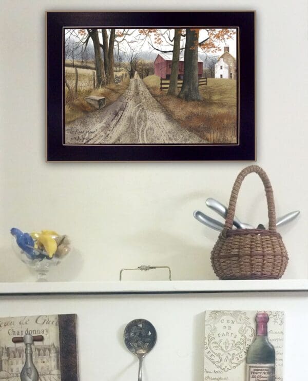 The Road Home Black Framed Print Wall Art - Image 3