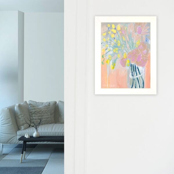 Maybe Shes A Wildflower White Framed Print Wall Art - Image 3