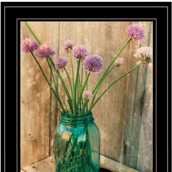 Country Chives 2 Black Framed Print Wall Art - Image 5