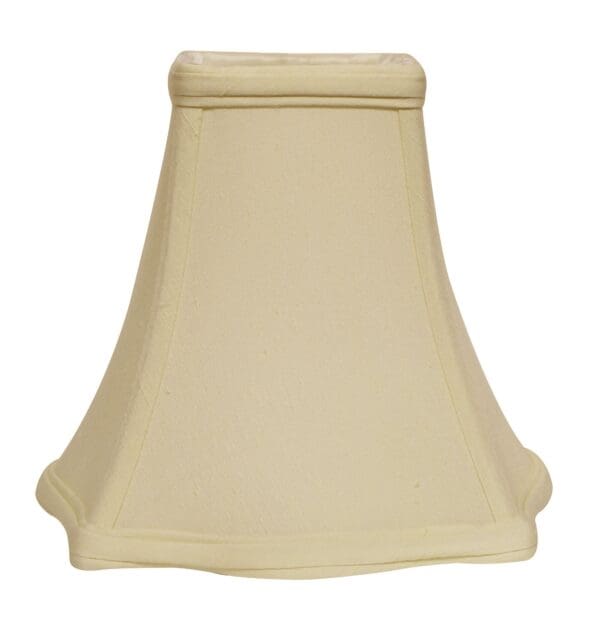 8" Ivory Premium Square Monay Shantung Lampshade - Image 2