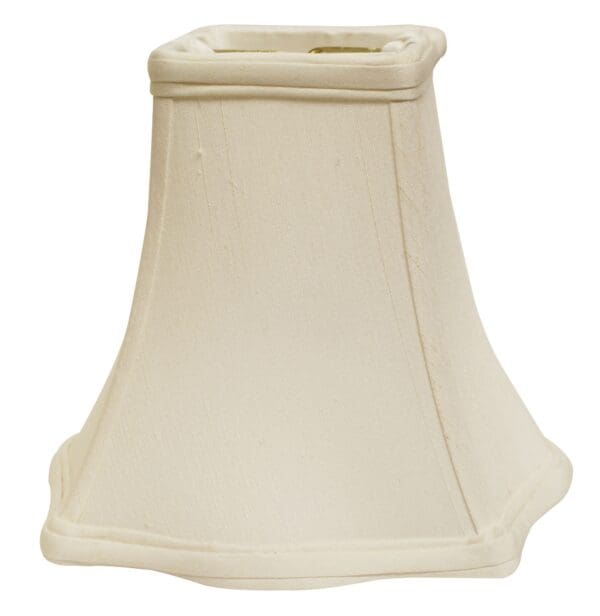 10" White Premium Square Monay Shantung Lampshade - Image 2