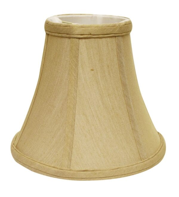 8" Pale Brown Premium Bell No Slub Lampshade - Image 2