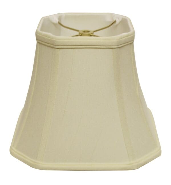 12" Ivory Slanted Square Bell Monay Shantung Lampshade - Image 2