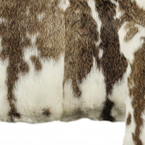 Rabbit Natural Fur Animal Print Pillows - (Set of 2), 20" x 12" - Image 5