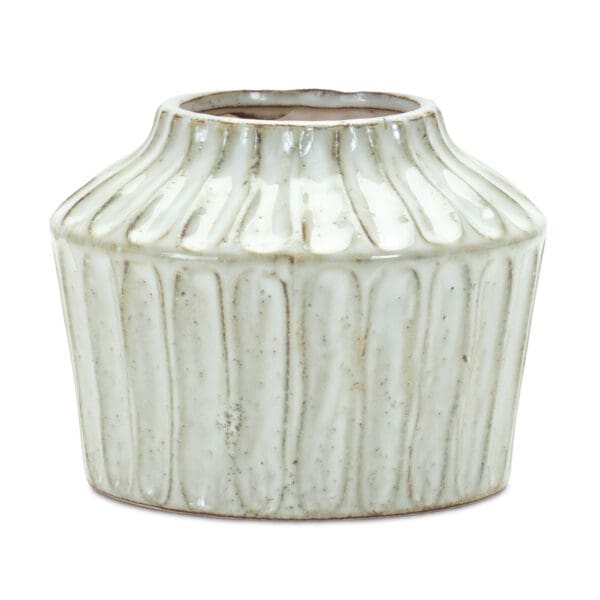 5.75" Terracotta Beige Round Table vase - Image 2