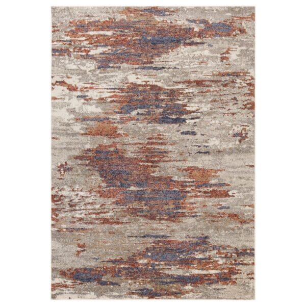 8' x 10' Beige Abstract Power Loom Area Rug - Image 2