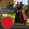 Halloween Inflatable Vampire Cat with Red Cloak - 4.7 ft tall - Image 3