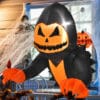 Halloween Inflatable Pumpkin Head Ghost - 3.3 ft tall