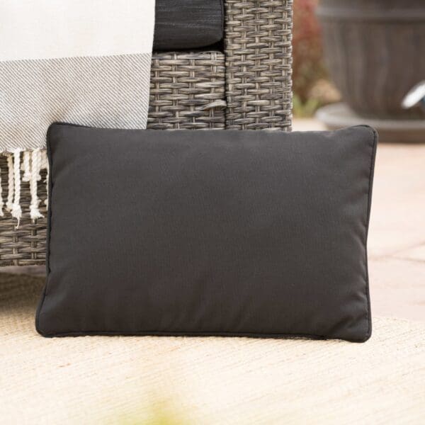 Coronado Pillow - 18" x 11.5", Black