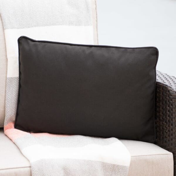 Coronado Pillow - 18" x 11.5", Black - Image 4