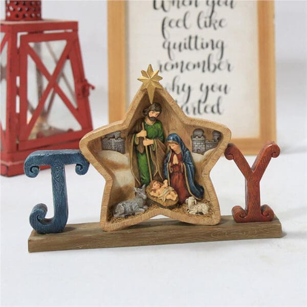 Jesus in a Manger Nativity Set, Indoor/Outdoor - Image 4