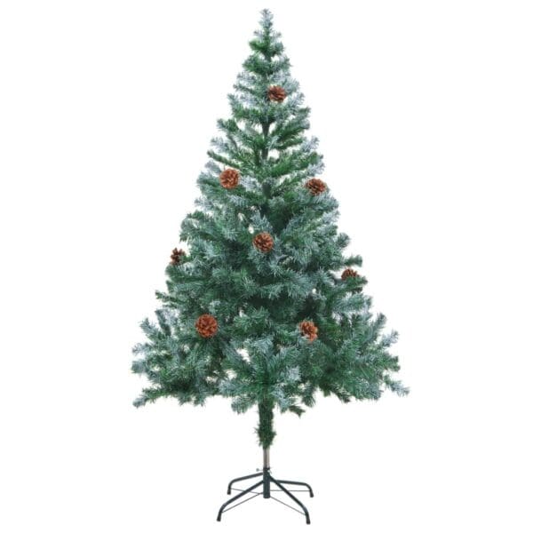 Frosted Christmas Tree with Pinecones 5 ft - Image 5