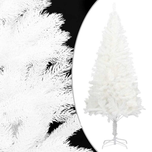 Artificial Pre-lit Christmas Tree with Ball Set White 82.7" - Image 2