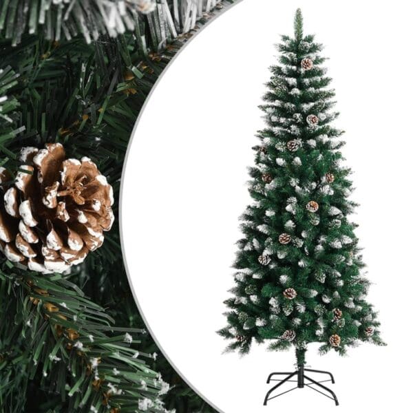 Artificial Christmas Tree with Stand Green 59.1" PVC