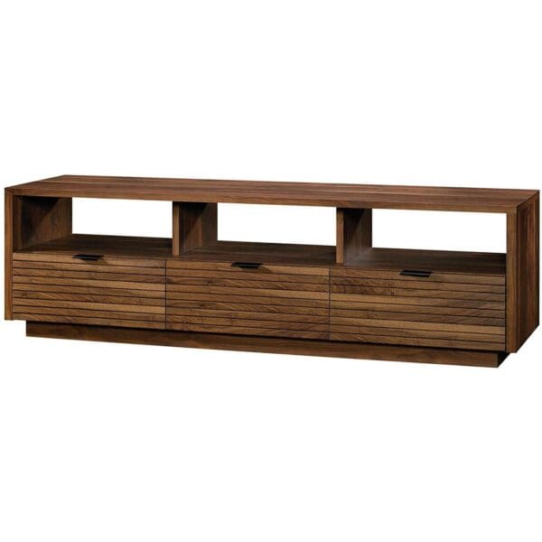 Modern Walnut Finish TV Stand Entertainment Center - Fits up to 70-inch TV - Image 2