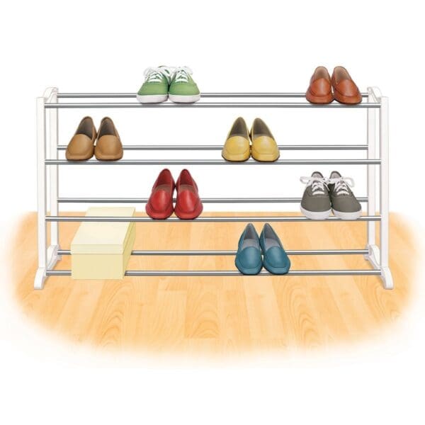 4-Tier Shoe Rack - Holds up to 20 Pair of Shoes - Image 2