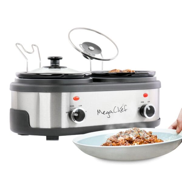 MegaChef Double 1.5 Quart Slow Cooker