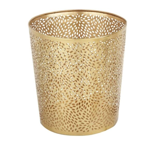 1.3 Gallon Round Perforated Metal Waste Basket