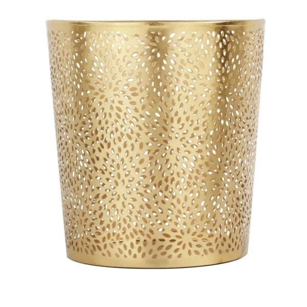 1.3 Gallon Round Perforated Metal Waste Basket - Image 3