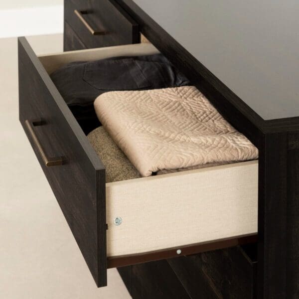 Modern Java 6 Drawer Double Dresser - Image 2