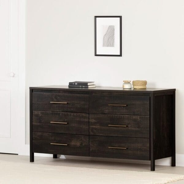 Modern Java 6 Drawer Double Dresser - Image 3