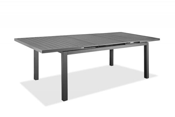 71 X 43 X 30 Gray Aluminum Extendable Dining Table - Image 3