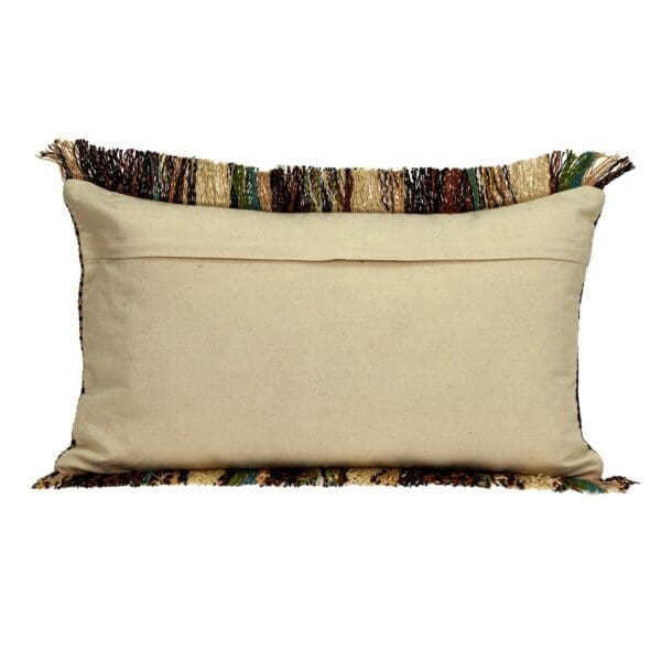 Bohemian Fringe Pillow - 24" x 14" - Image 4