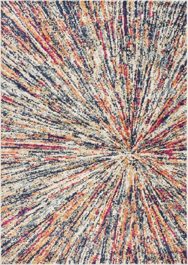 2' x 4' Abstract Area Rug - Cream - Image 3