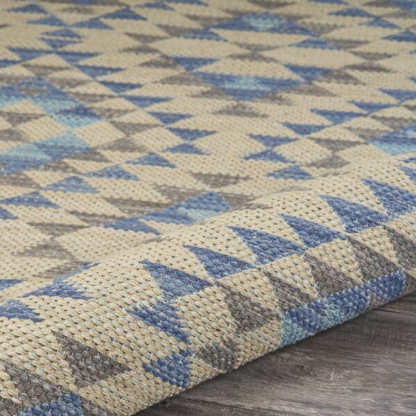 3' x 4' Blue Decorative Lattice Area Rug - Image 6