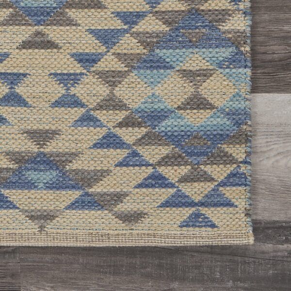 3' x 4' Blue Decorative Lattice Area Rug - Image 7