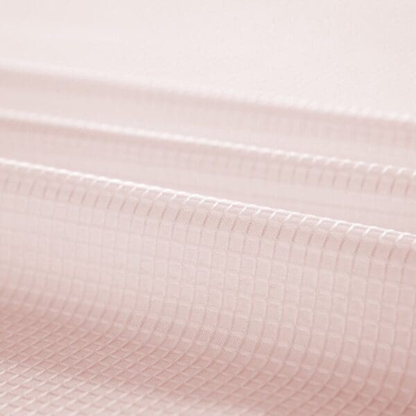 Blush Sheer & Grid Shower Curtain and Liner Set - Image 7