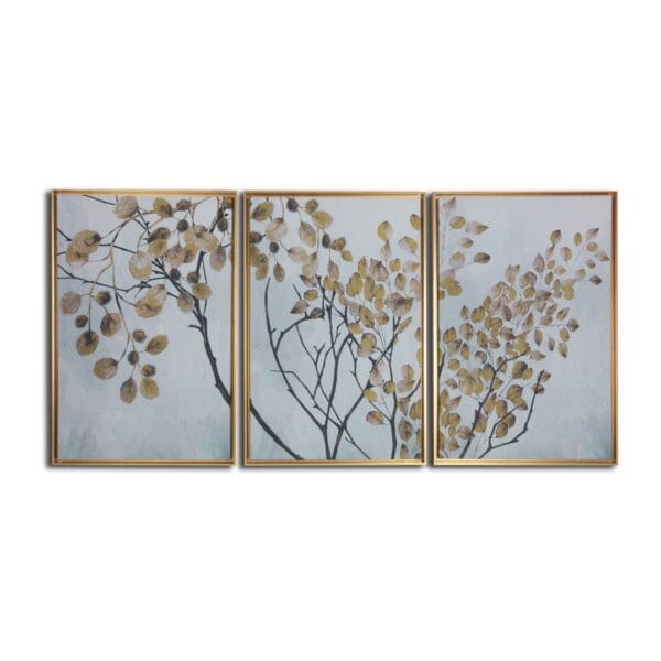 Asian Tree Branches Framed Canvas