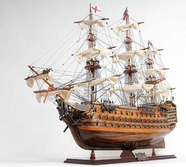 27" HMS Victory Hand-Painted Ship Model - Image 4