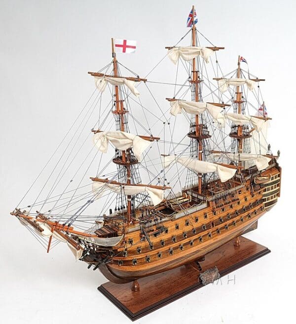 27" HMS Victory Hand-Painted Ship Model - Image 6