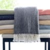 Soft Terracotta Links Pattern Throw Blanket - Image 3
