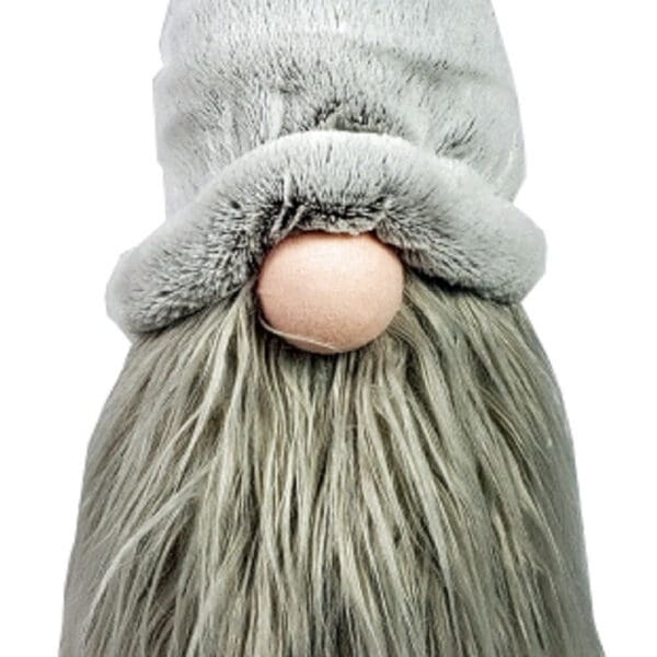 30" Groovy Gray with Pointy Hat Gnome Sculpture - Image 5