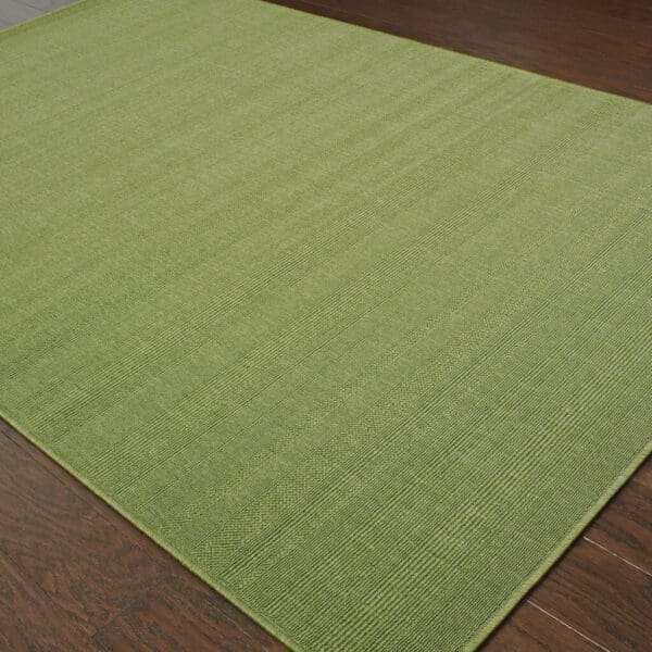 2' X 4' Green Stain Resistant Indoor Outdoor Area Rug - Image 5