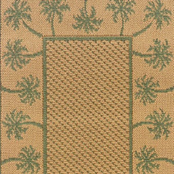 2' X 8' Beige Stain Resistant Indoor Outdoor Area Rug - Image 4