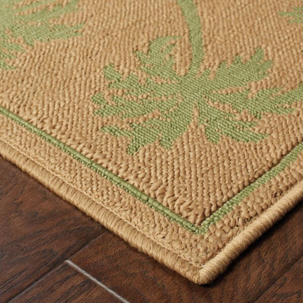 2' X 8' Beige Stain Resistant Indoor Outdoor Area Rug - Image 5