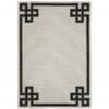 2' x 4' Stain-Resistant Indoor/Outdoor Area Rug - Beige & Black - Image 2