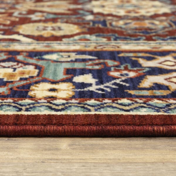 2' x 3' Oriental Power Loom Stain-Resistant Area Rug with Fringe - Multicolor - Image 4