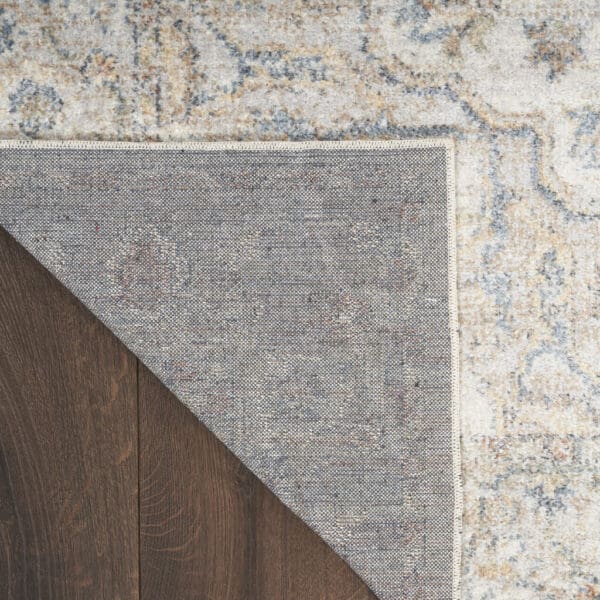 4' X 6' Gray Oriental Power Loom Washable Area Rug - Image 5