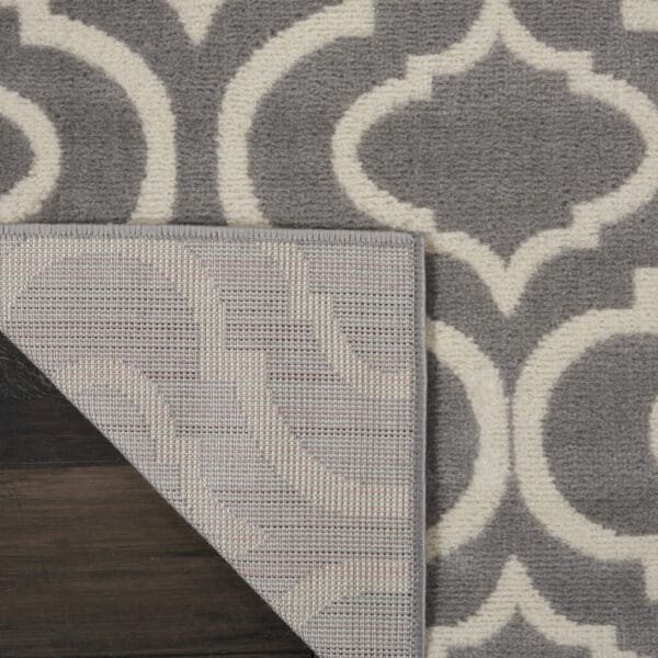 2' x 4' Moroccan Power Loom Area Rug - Gray - Image 4