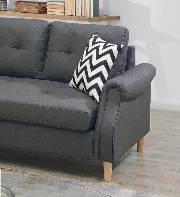 Corner Sectional Sofa with Reversible Chaise - Blue Gray - Image 6